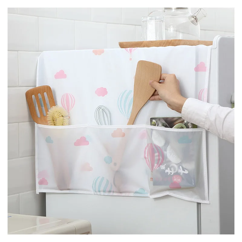 Refrigerator Cover Dust With Storage Bag Household Waterproof For Home Clean Accessories Supplies Products | Дом и сад