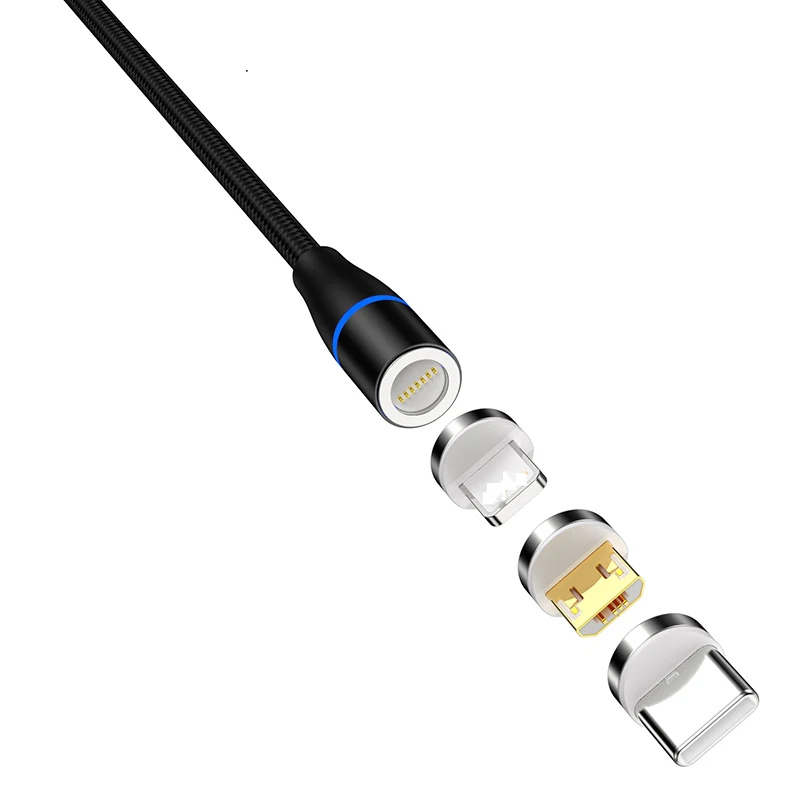 1 м Магнитная Зарядка для Apple Android type c кабель зарядное устройство qc pd Быстрая