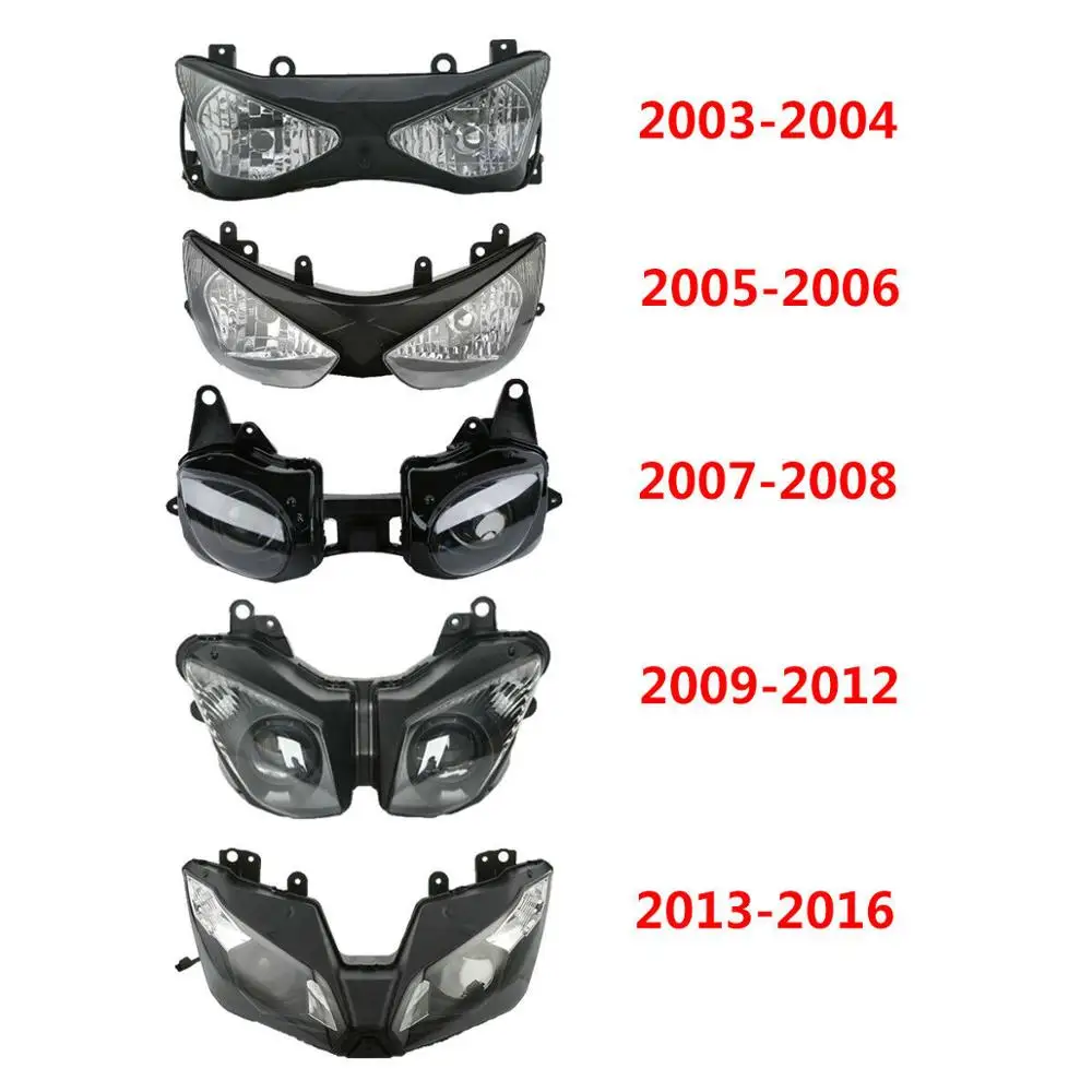 Передняя фара в сборе мотоцикла для Kawasaki Ninja ZX6R 2005 2006 2007 2008 2009 2012 2013 2016| |