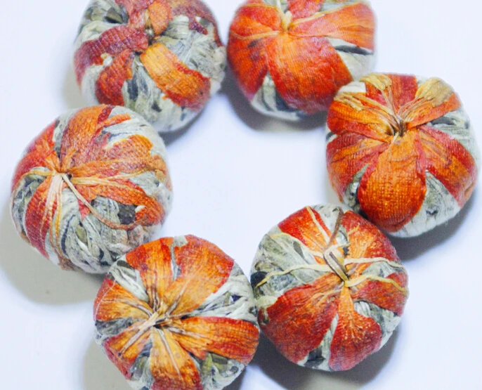 16 Kinds of Handmade Blooming Flower Tea Chinese Ball blooming flower herbal tea Artistic the for health care products 130g |