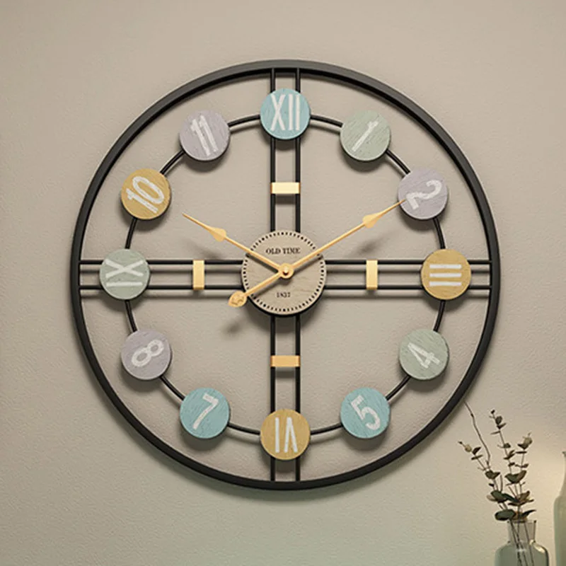 Европейские/бесшумные/металлические настенные часы современного дизайна