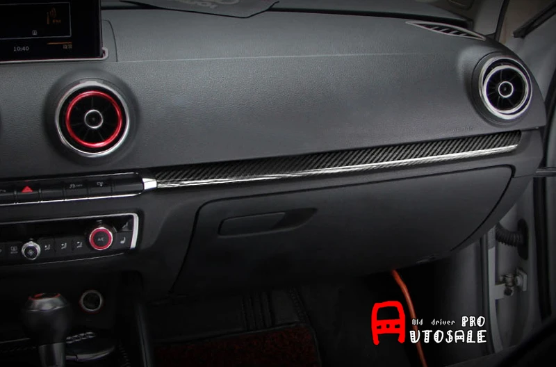 ! Для Audi A3 8V 2013 2016 фотоинтерьер приборной панели средняя полоса отделка левый