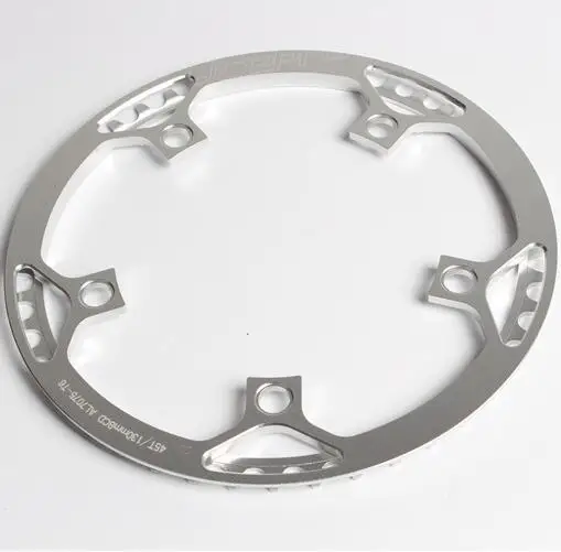 45T silver chainring Litepro шатун цепи 130 BCD складной велосипед BMX односкоростная цепь колеса AL7075 170 мм Crank 130bcd зуб 45T 47T 53T 56T 58T - Цвет: 45T silver chainring