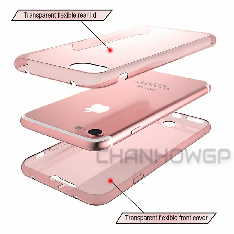 2X передний и задний силиконовый чехол для iPhone X XS Max XR полный защитный чехол для iPhone 6 6s 7 8 Plus 11 Pro Max 5 5S SE Funda