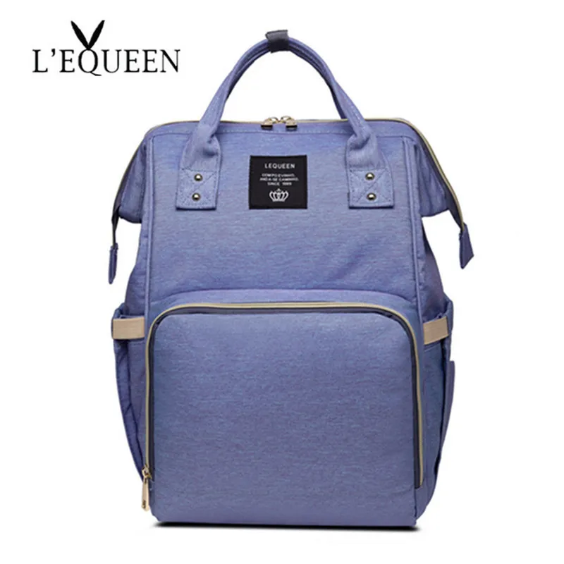 Purple LEQUEEN Baby Care пеленка сумка мама папа большой емкости путешествия рюкзак для мам Материнство влажная Сумка водонепроницаемая Детская сумка для беременных - Цвет: Purple