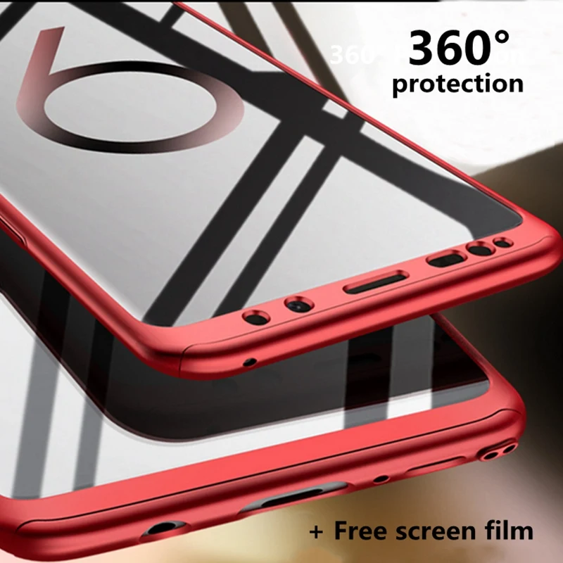 360 Полный чехол для Sumsung Galaxy S10 5G Note 9 S9 Plus S8plus A20 Жесткий Чехол из поликарбоната Samsung
