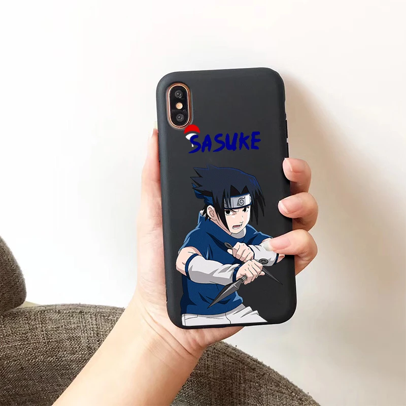 H-5537 Наруто shippuden аниме SASUKE boruto мягкий силиконовый черный чехол Хината Какаши чехол для телефона для iPhone X XR XS MAX 6 7 8 plus 6s se - Цвет: H-5537
