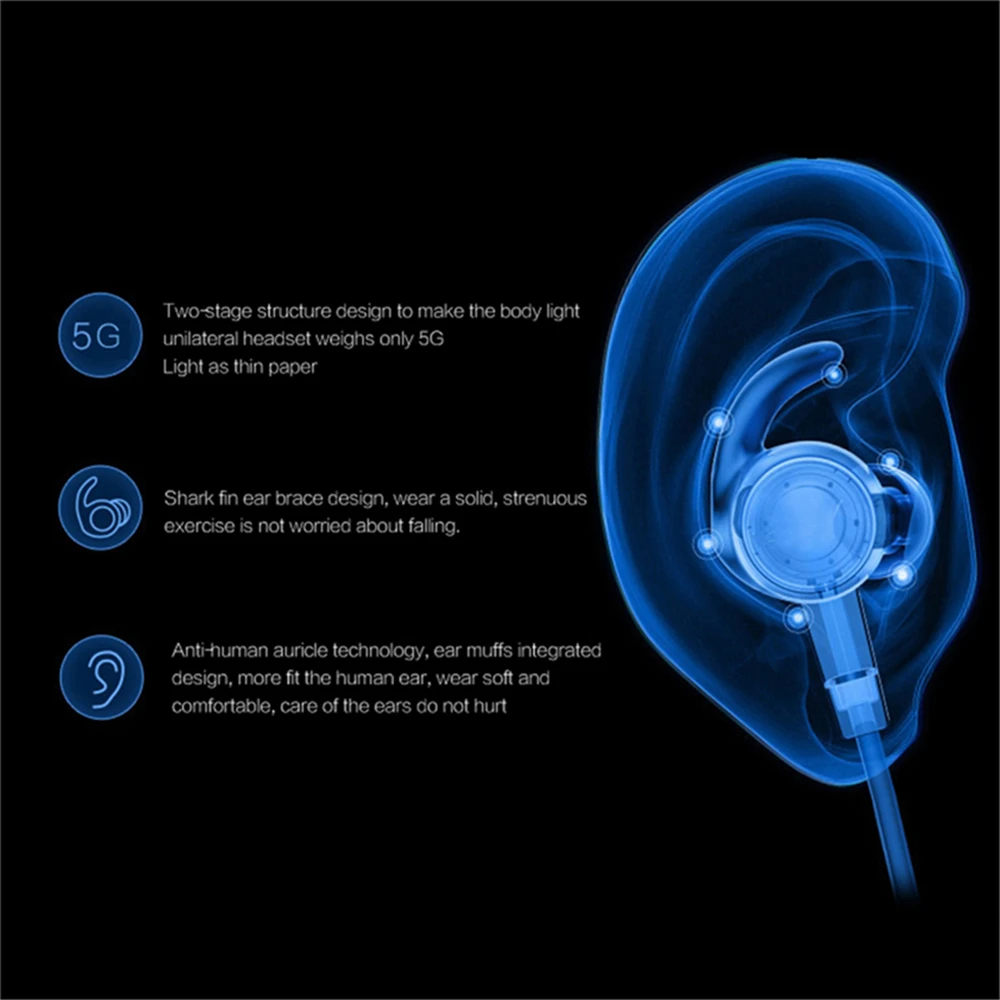 Металлические спортивные наушники проводные с шумоподавлением Hi Fi стерео бас