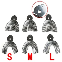 new arrival dental materials stainless steel impression tray 3 pairs packlargemediumsmall