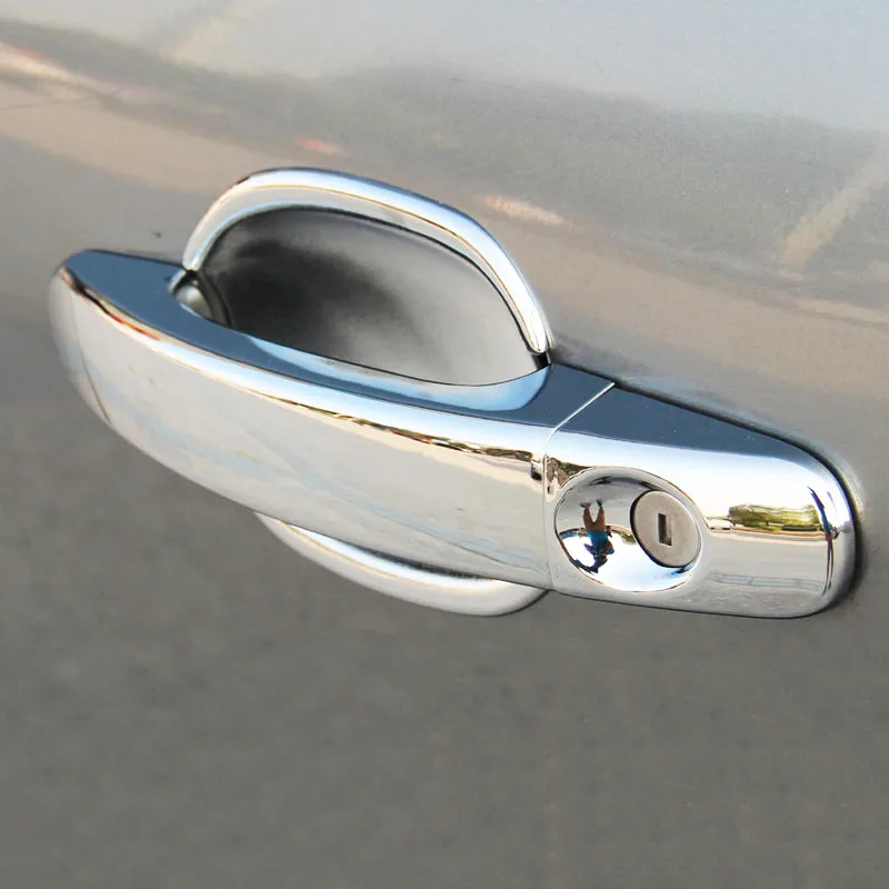 Подходит для 2005 2006 2007 2008 2009 2010 2011 Ford Focus 2 Mk2 хромированные дверные ручки крышки+ чаша Кепки отделка декоративный молдинг 2in1