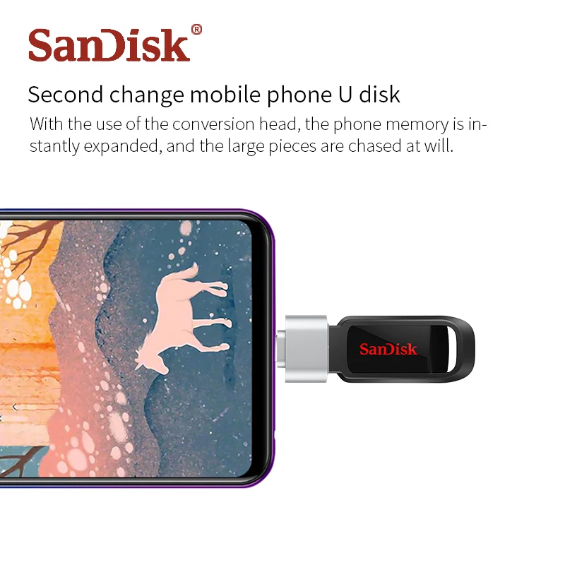 Флеш накопитель SanDisk USB 2 0 128 ГБ оригинал CZ61 флеш 64 32 16 карта памяти диск cle usb|USB