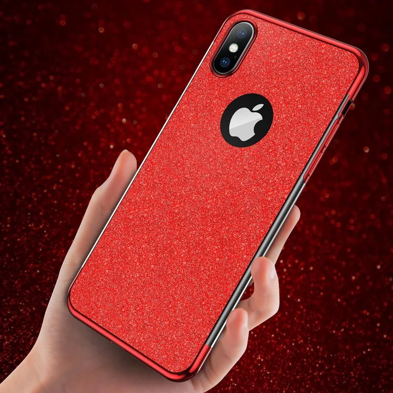 NOWAL Покрытие рамка чехол для телефона iPhone 6 6s Plus Bling Flash порошок бумага силиконовый
