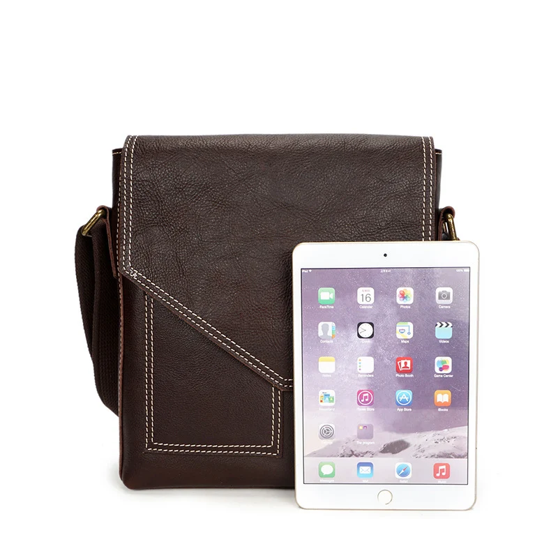Сумка мессенджер из натуральной кожи деловой портфель для IPAD сумка через плечо