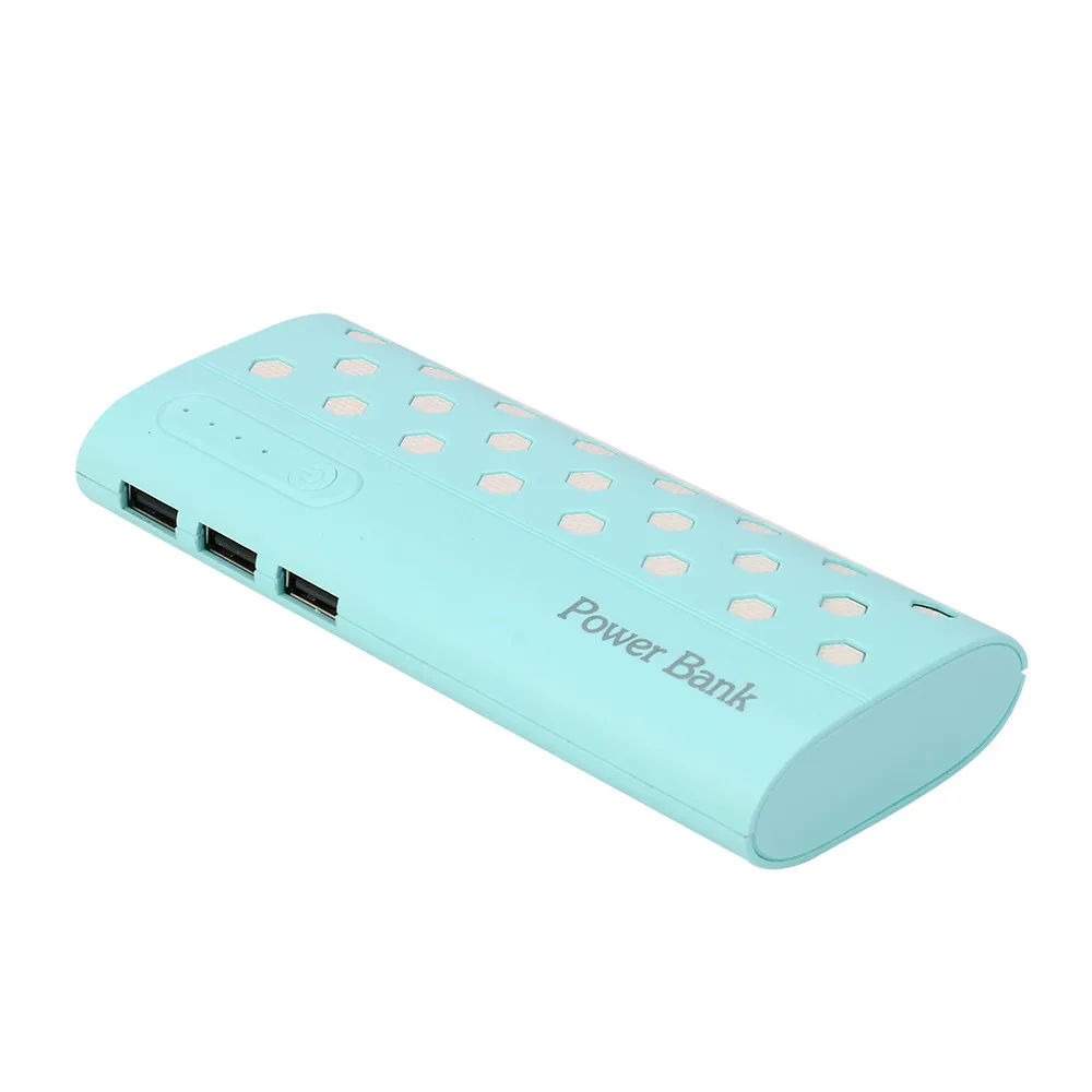 Соты дизайн 20000mAh 5 V/1A портативный Банк питания три USB зарядные устройства для мобильных телефонов выход для IPhone 8 Защита безопасности