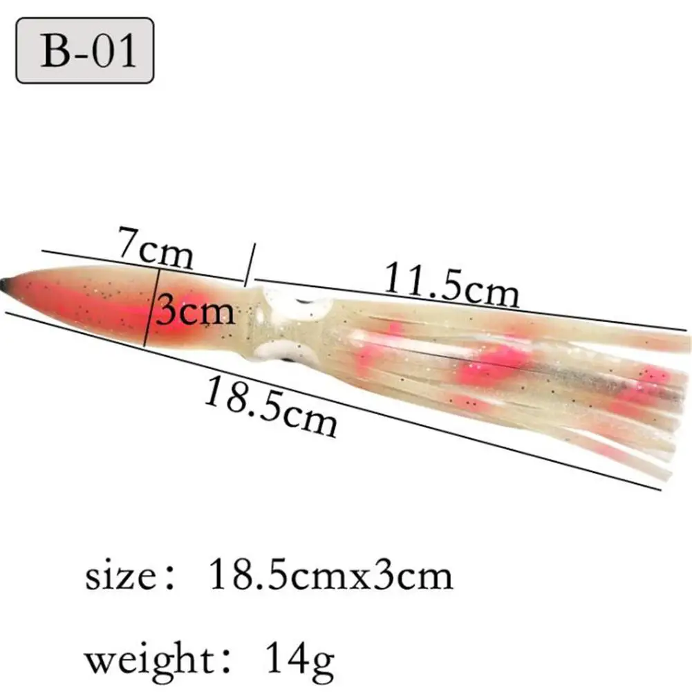 DSstyles 18cm14g Осьминог Мягкая красочная наживка для морской пресной воды | Спорт и