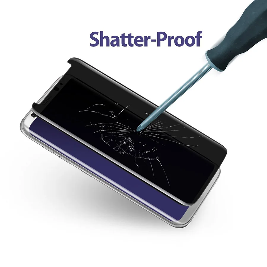 30 шт./лот Чехол Fit Стекло для Samsung Galaxy S8 Plus чистые конфиденциальности 3D Full Экран