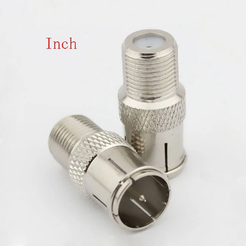 10 шт. ТВ кабельный разъем F головка дюйма нити быстрая линия штепсельная вилка