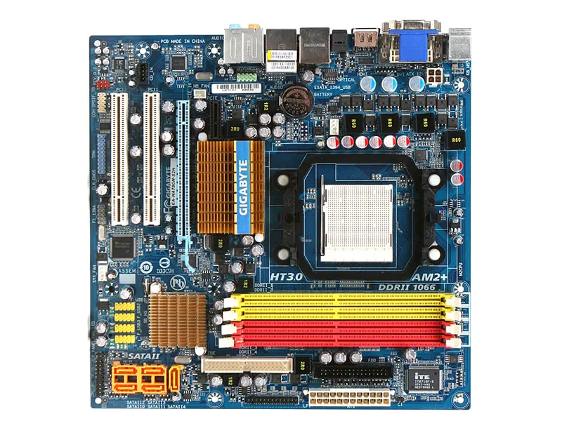 Оригинальная материнская плата для Gigabyte разъем AM2/AM2 + DDR2 16 ГБ USB2.0 DVI HDMI VGA