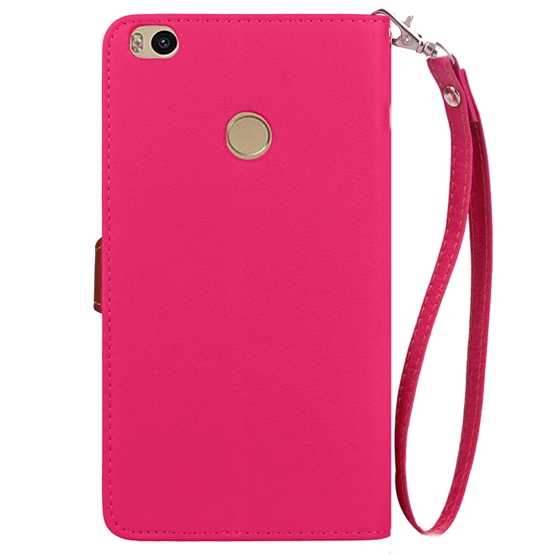 Leaf Luxury Retro PU Leather+Silicon Case For xiaomi mi max2 Flip Stand Wallet Cover max 2 Phone | Мобильные телефоны и