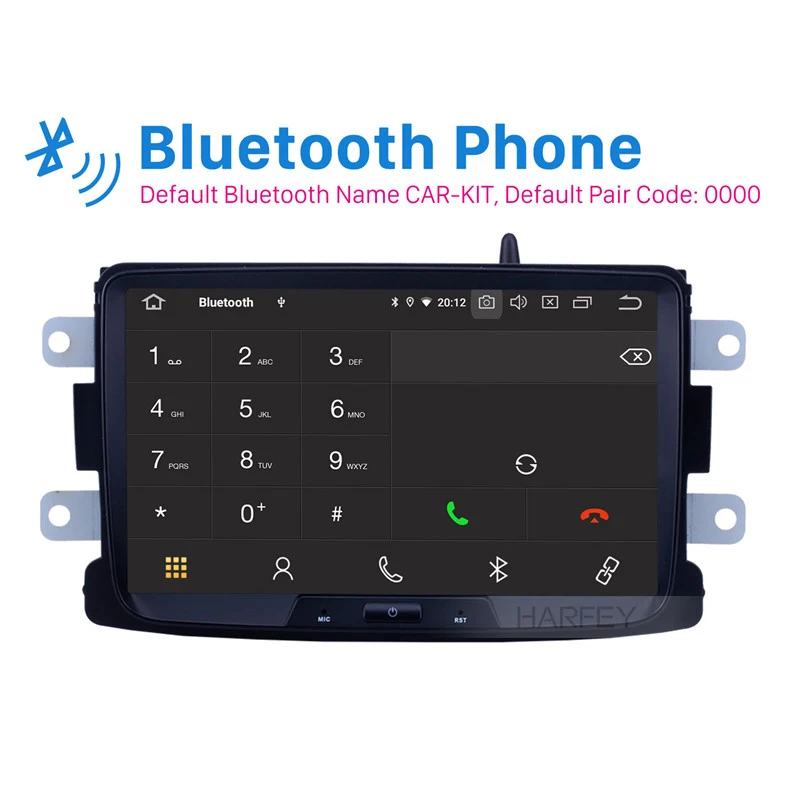 Автомагнитола Harfey с сенсорным экраном 8 дюймов Android 9 0 HD 1080P GPS для RENAULT Duster без