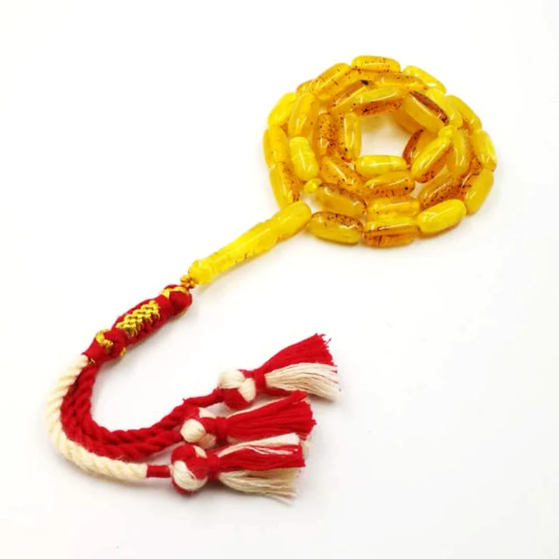 Роскошный мужской браслет Tasbih Рамадан Карим амберс цветные четки в