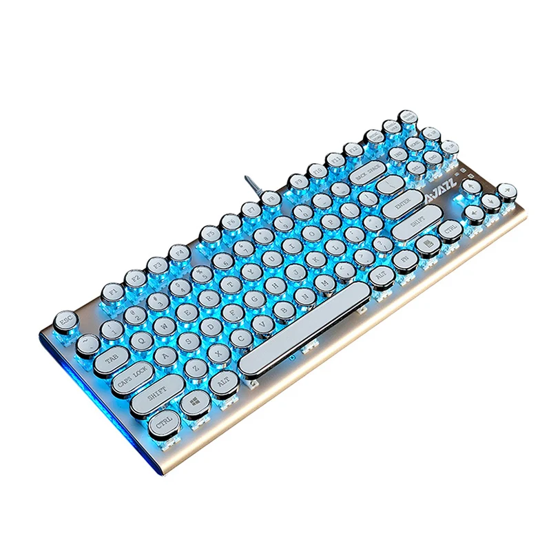 87/104 ключей Ajazz AK40 проводной панк Keycap зеленый/синий/смешанный LED подсветка USB