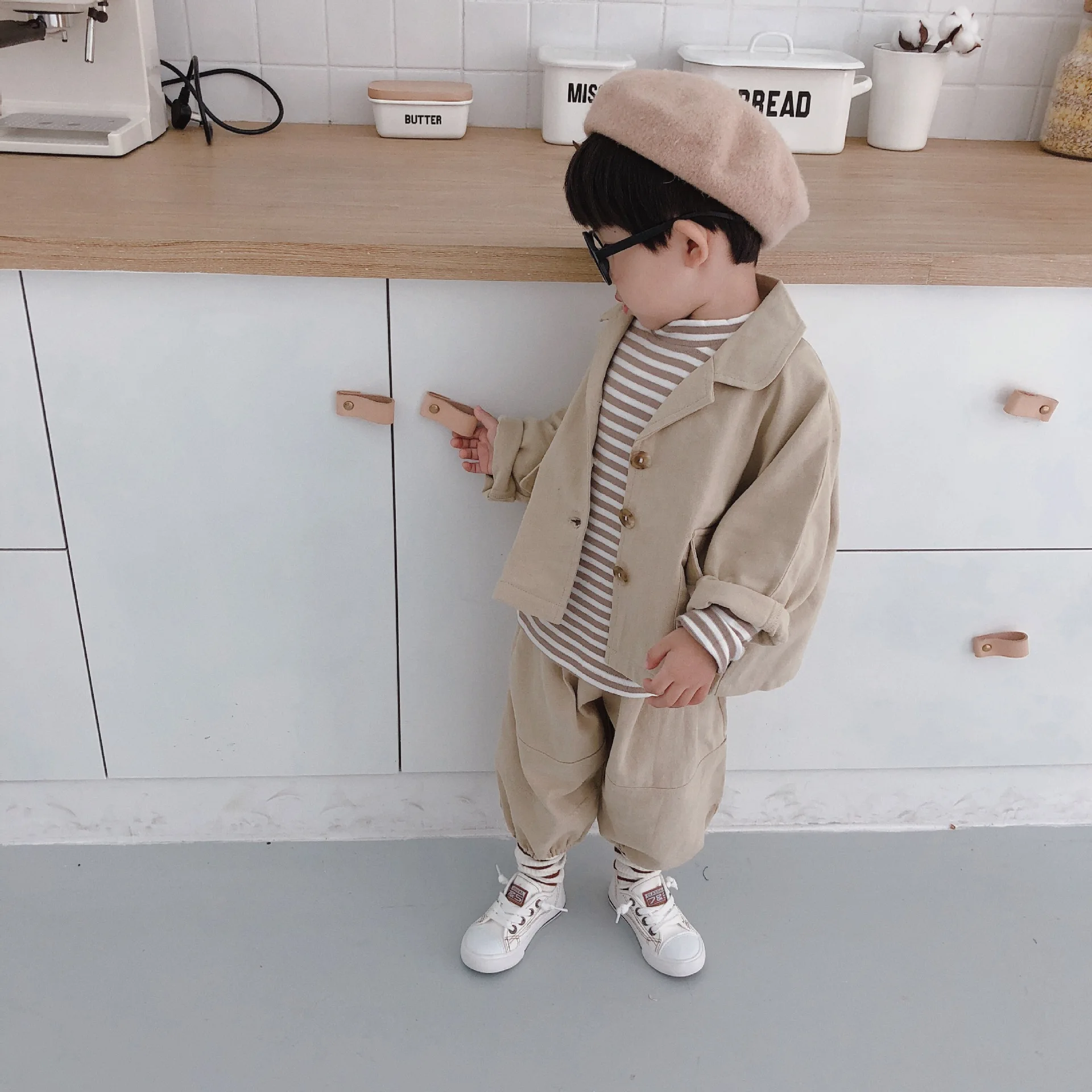 Autumn 2018 baby boys fashion loose clothing sets kids cotton long sleeve coat and harem pants children casual outfits | Детская одежда