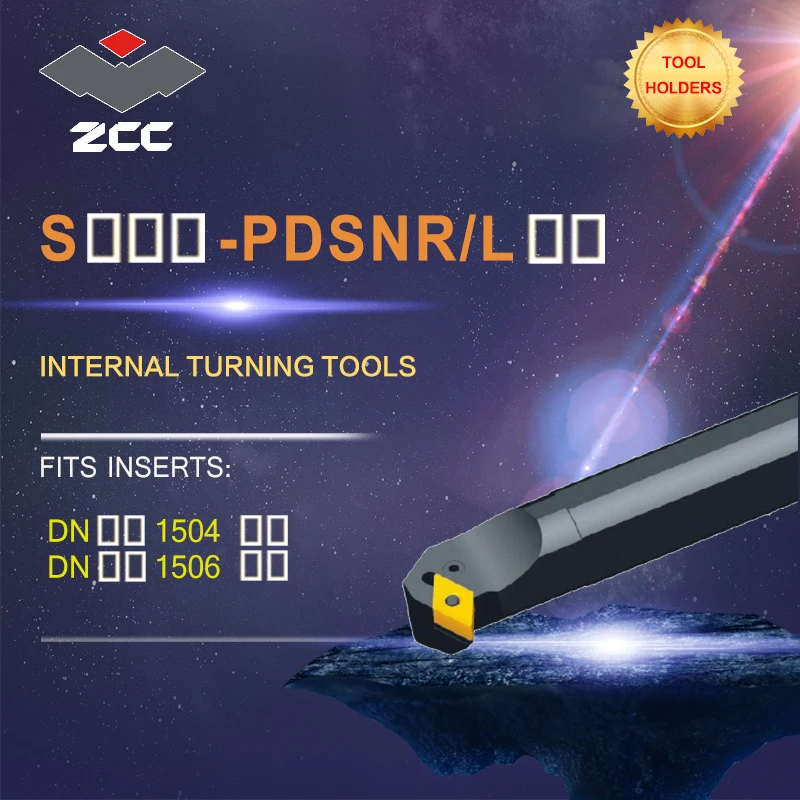 

ZCC CNC lathe tool holder PDSNR/L tungsten carbide cutting tool for cnc lathe cutter DN**1504 1506 DNMG internal turning tool
