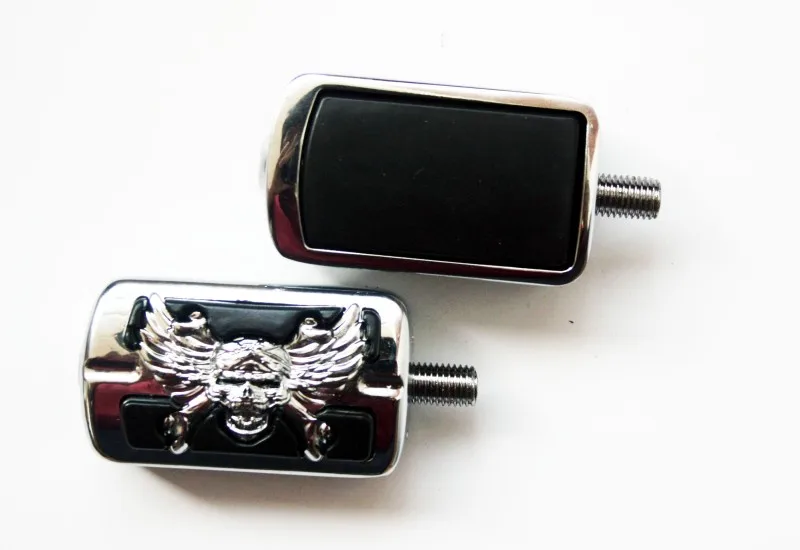 Пара Хром Алюминий Заготовки Череп Shifter Колышки Для Harley Davidson Road King | Автомобили и
