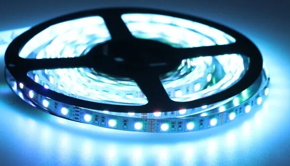 Горячая продажа 5 м rgb Светодиодные полосы света 5050SMD 120led лента гибкая адаптер