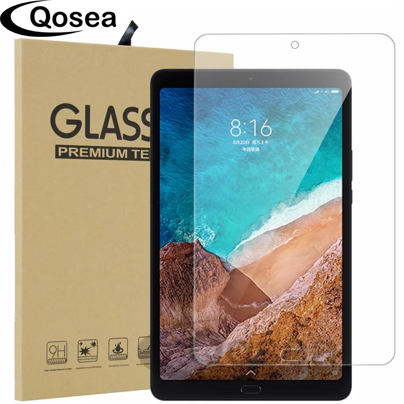 Qosea для Xiaomi Mi Pad 4 Plus пленка из закаленного стекла 9 H Ультрапрозрачная устойчивая к