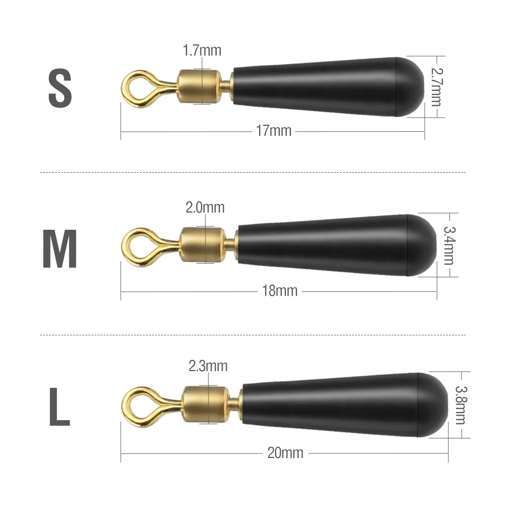 DONQL 50pcs/ Box High Quality Drift Fishing Floats Seat Copper Head Rubber Bobber For Led Float Rotation Buoy | Спорт и развлечения