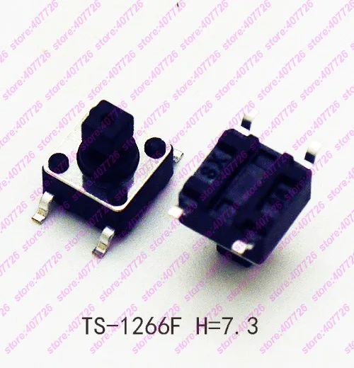 10 шт. 6x6x7.3мм (H = 8 7 мм с крышкой) 4PIN DIP & SMD мгновенная кнопка Tact Верхняя квадратная