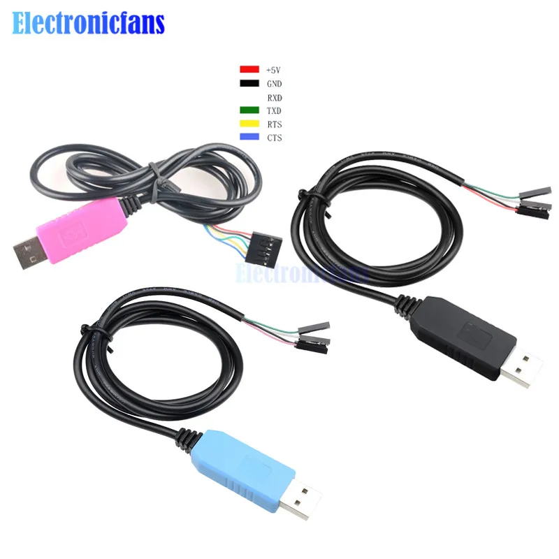 Преобразователь PL2303TA PL2303HX PL2303 USB TTL RS232 последовательный кабель PL2303HXD 6Pin совместимый с Win XP/VISTA/7/8/8.1/Android OTG