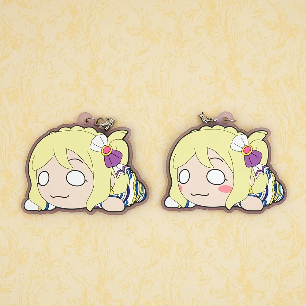 Большой резиновый брелок для ключей Love Live Sunshine Aqours аниме Chika You Yoshiko Ruby Диан кэнан