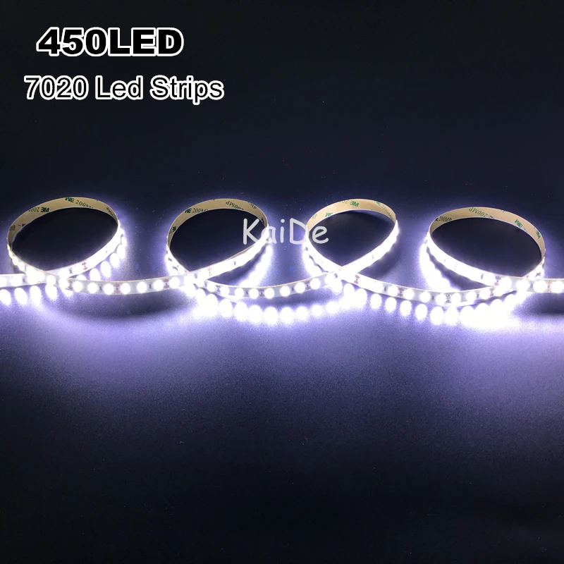 7020 светодиодные полосы светильник 12V samsung супер яркий светодиодный coldwhite водонепроницаемый 5 м 300/450led автомобильный светильник s декоративный светильник Инж