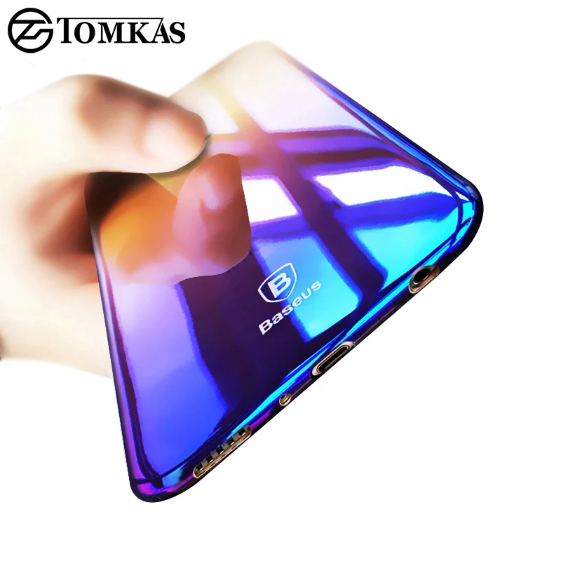 TOMKAS чехол для Samsung Galaxy S8/S8 плюс роскошный градиент Цвет Жесткий PC глазури S8 Plus|case for