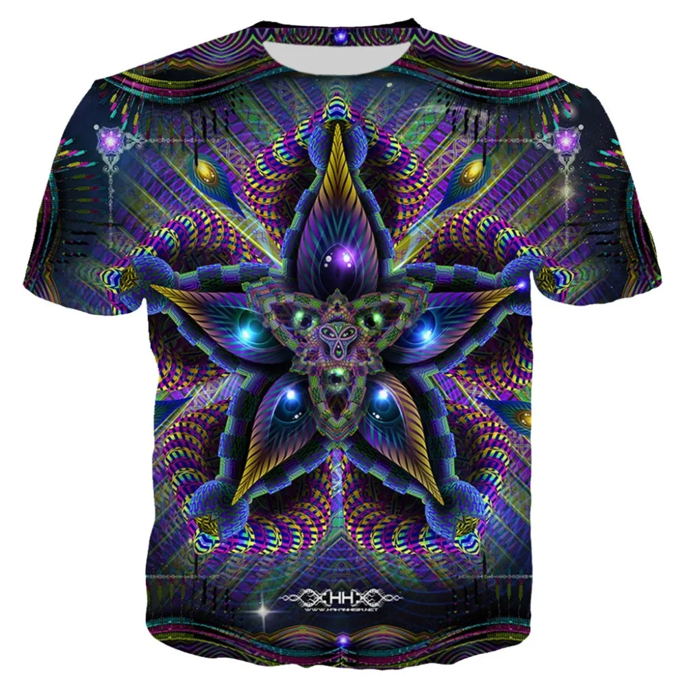 

PLstar Cosmos 2019 Summer Men/Women 3d Print Psychedelic Cerebral Moksha Tshirt Summer Unisex Casual Tops Plus Size 7XL