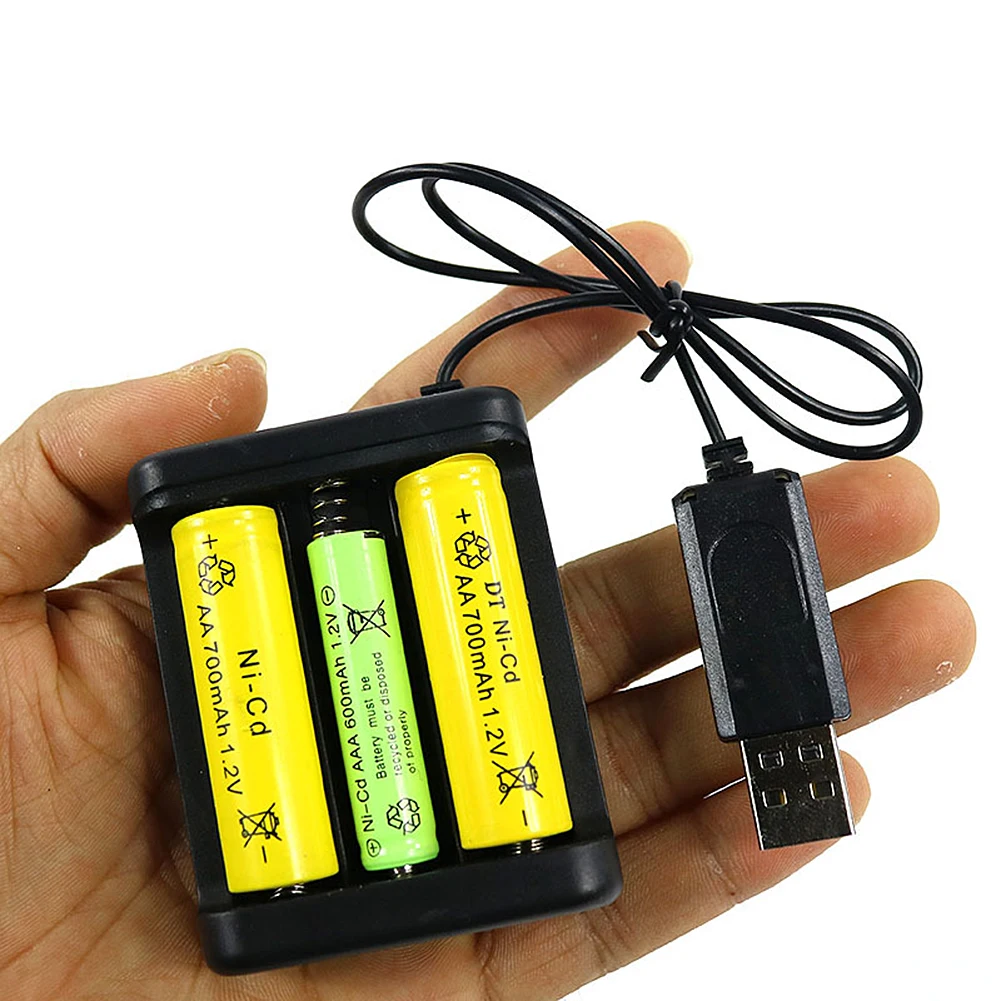 Универсальный перезаряжаемый аккумулятор Quick Charge Adapter USB 3/4 Слоты выход зарядное устройство батарея зарядное устройство для AA/AAA