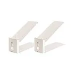 Apricot 2pcs Пластиковый Регулируемый двойной органайзер для обуви, подставки для обуви, удобные ботинки для гостиной, полка для хранения - Цвет: Apricot 2pcs