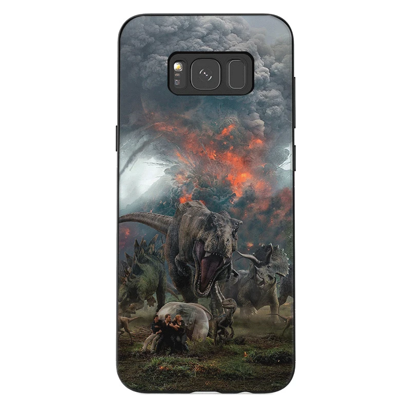 B6 Силиконовый защитный чехол для телефона для samsung Galaxy A3 A5 A6 A7 A8 A9 A10 A30 A40 A50 A70 J6 Plus чехол с изображением динозавров из фильма «Парк Юрского периода мира - Цвет: B6