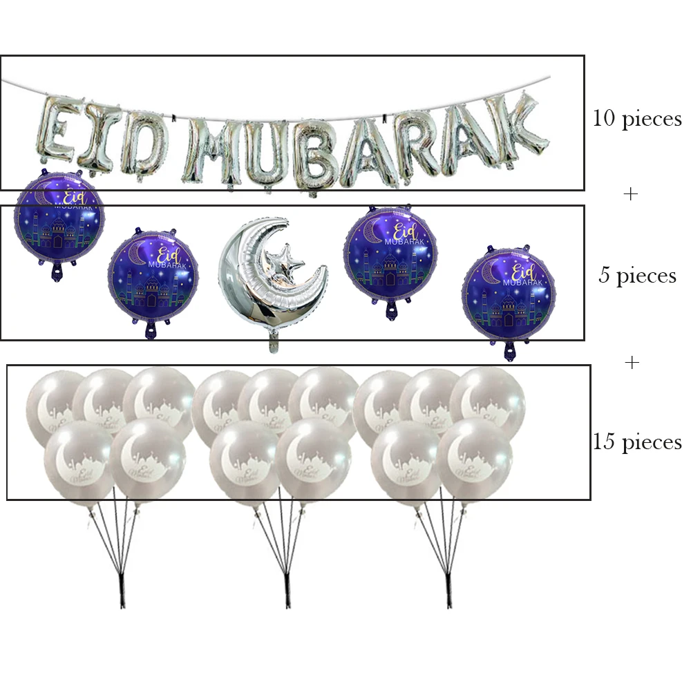 Воздушные шары EID MUBARAK деко Рамадан happy ИД Мубарак декор стен украшения воздушные