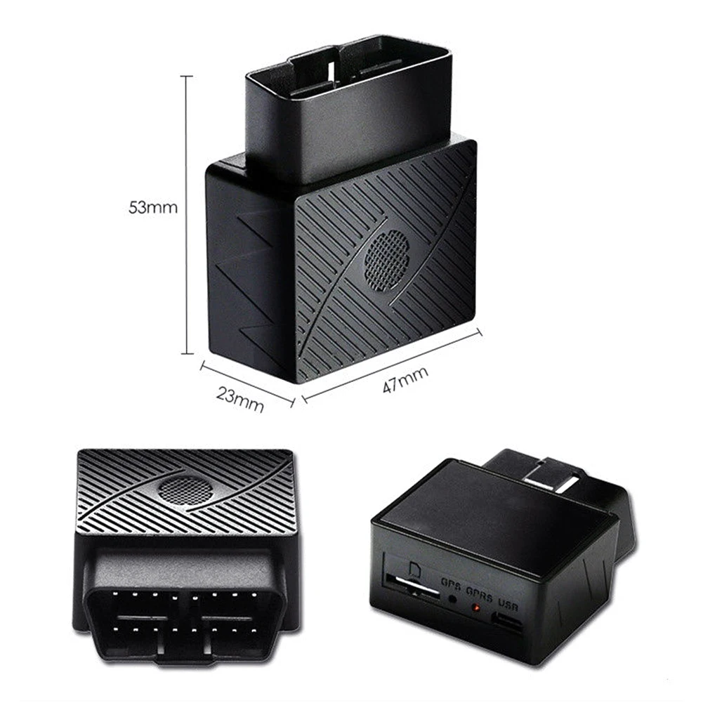 Mini Plug Play OBD Автомобильный GPS-трекер с GPS-позиционированием отслеживание в режиме