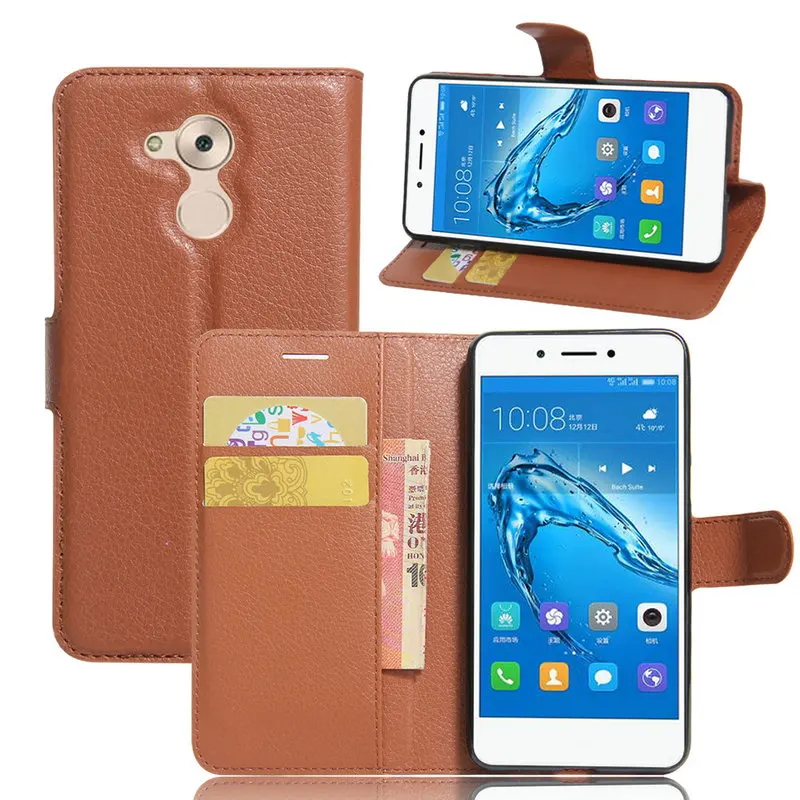 Кожаный чехол книжка для Huawei Nova Smart DIG L01 L21HN GR3 2017 L21 5 &quotне 2&quot Чехол Кошелек