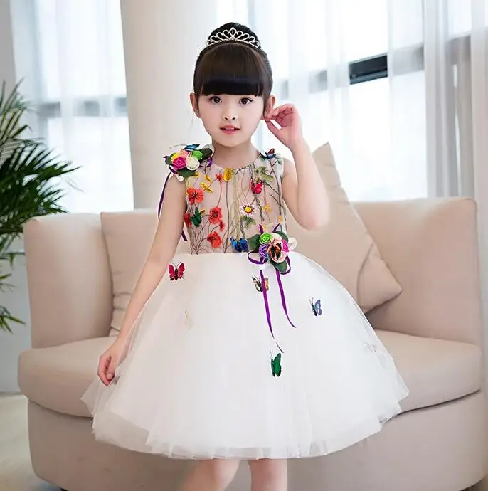 Summer Baby Girl Dress Flower Toddler Clothing Infant Party Pageant dresses for Little Girls Wedding | Детская одежда и обувь