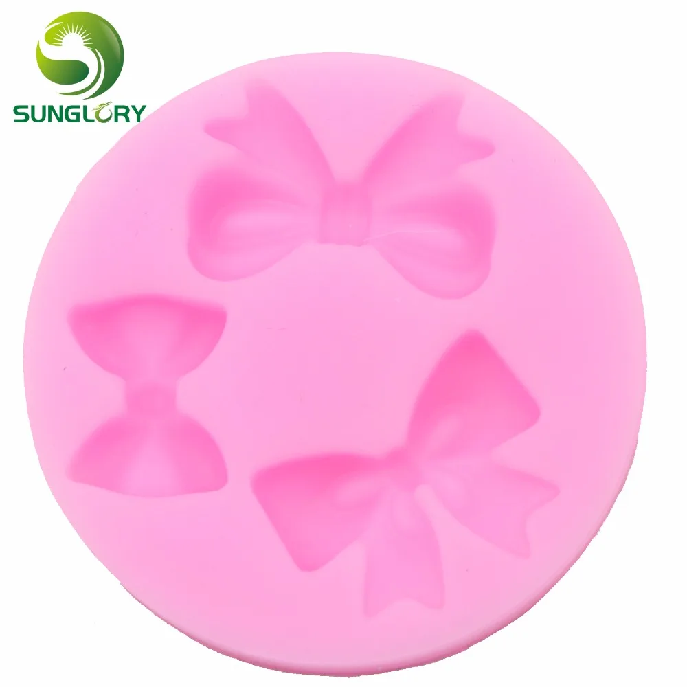 4 шт Вишневый бант силиконовая форма DIY Жевательная паста клубника Icecream для
