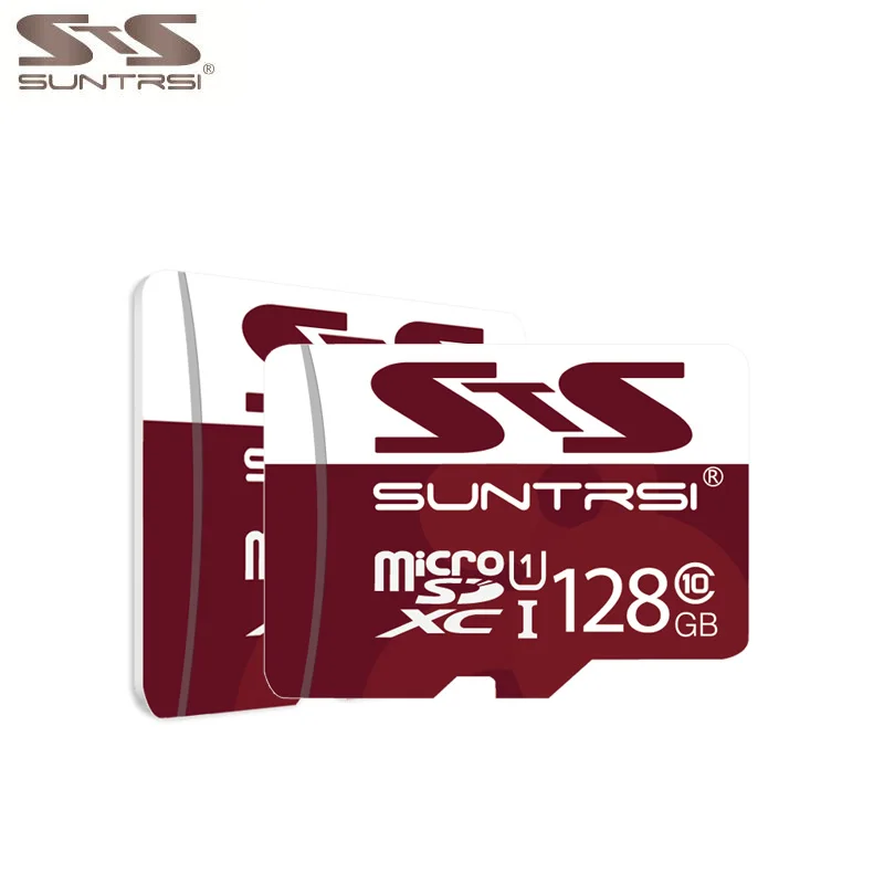 Suntrsi Microsd SD карта класс 10 16 ГБ 32 64 реальная емкость 128 Гб памяти высокая скорость 256