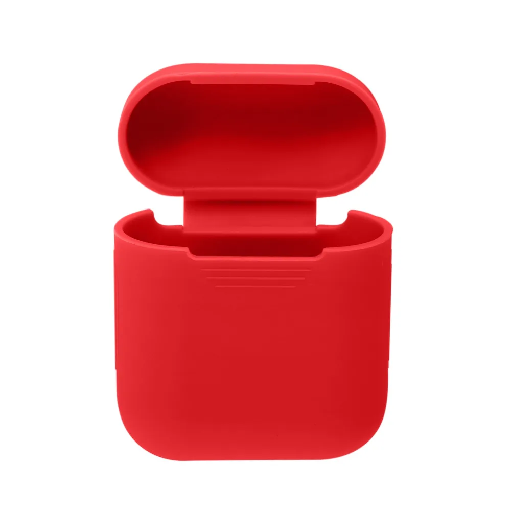 Силиконовый ударопрочный защитный чехол для Apple AirPods настоящий беспроводной