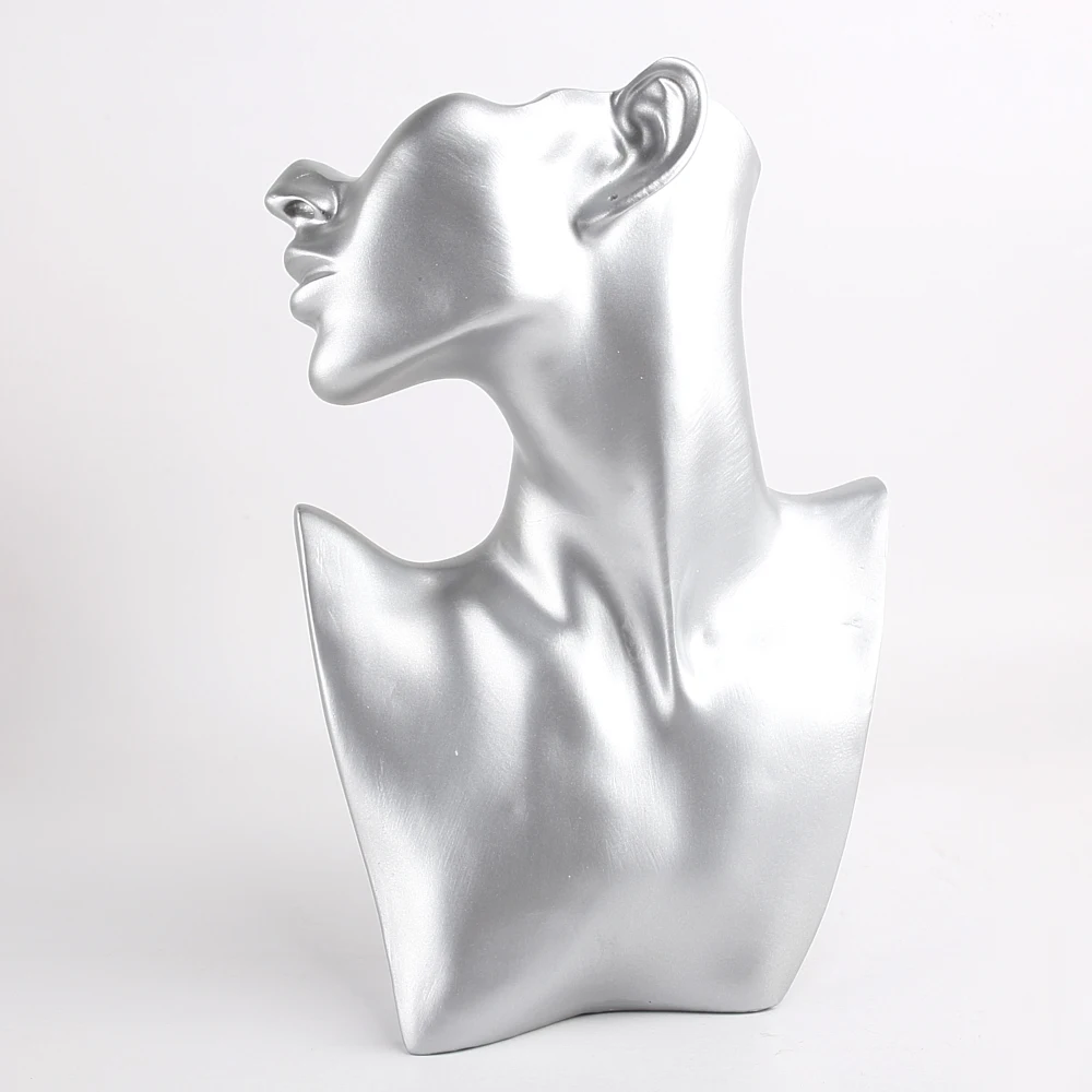 Новинка 1 шт. реалистичный манекен с полуголовой ожерелье серьга Подвеска из