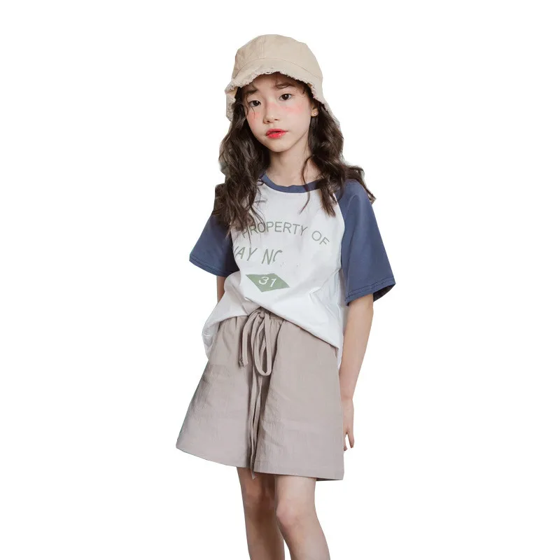 Новинка 2020 года Летние детские шорты Хлопковые для девочек Свободные